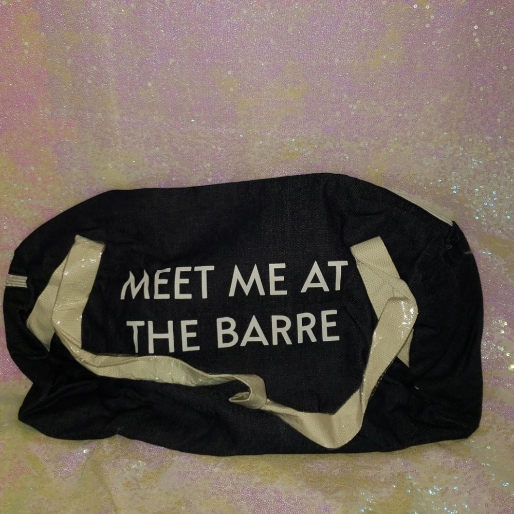 Denim gym bag